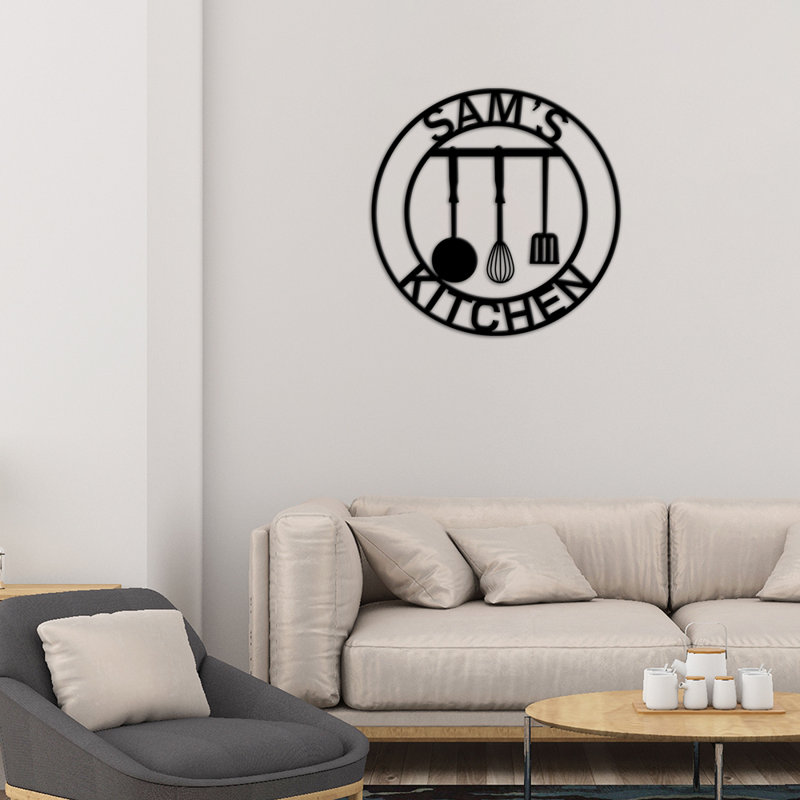 Bunty Water Resistant Steel Text & Numbers Wall Decor
