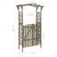 Allec 204cm H x 116cm W Grey Wood Gate