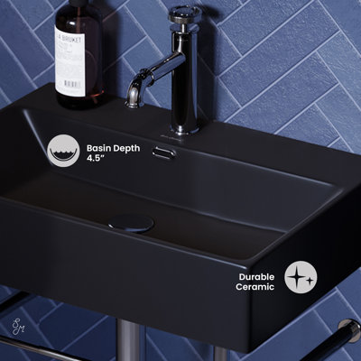 Claire Ceramic Console Sink Basin