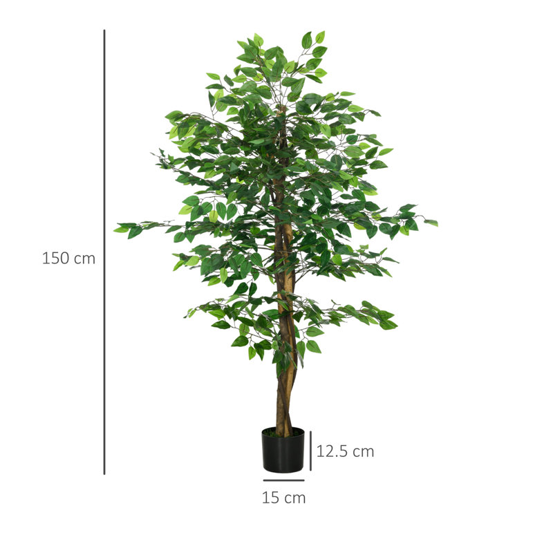 150cm Faux Ficus Tree in Pot