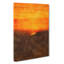 Orange Sunset Abstract - Wrapped Canvas Painting-56660340
