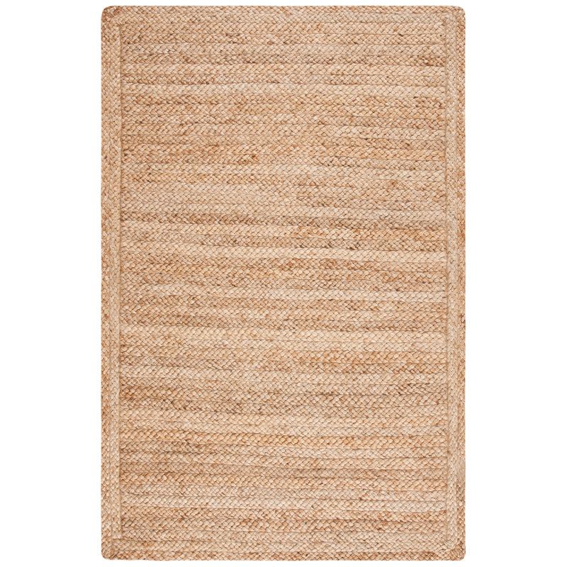 Tapis en jute tissé à la main Weinman, Rectangle 4 pi x 6 pi
