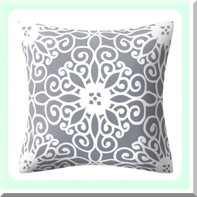 Morocco Boho Grey Geometric Pillow Covers - Set of 4 | Modern Home Decor Cushion Cases for Bedroom, Living Room, Sofa, Couch, Chair, Car