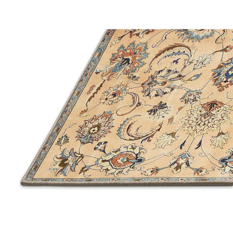 Tapis traditionnel brun / beige, Rectangle 5 pi x 7 pi