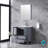 Volez 30 in W x 18.25 in D Single Bath Vanity, White Ceramic Top, 28 in Mirror and Chrome Faucet Set-51244965