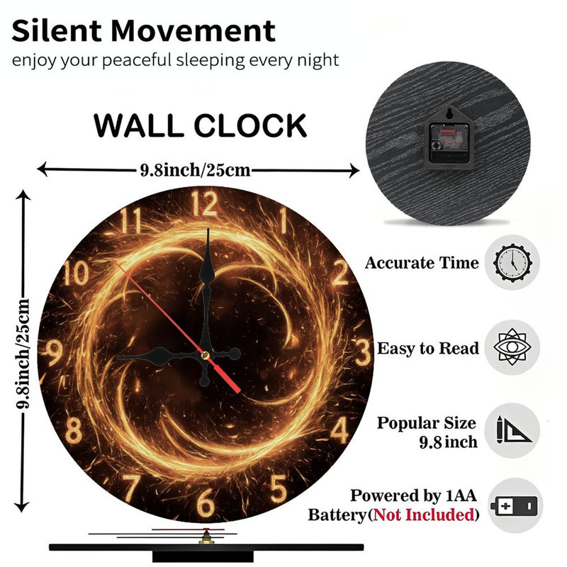 Horloge avec vortex féroce