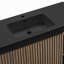 Meuble-lavabo autoportant en noyer noir 48 po avec lavabo 48 po pour salle de bain moderne, lavabo à une pièce en quartz noir sans drain ni robinet, KD-125847606-125847608