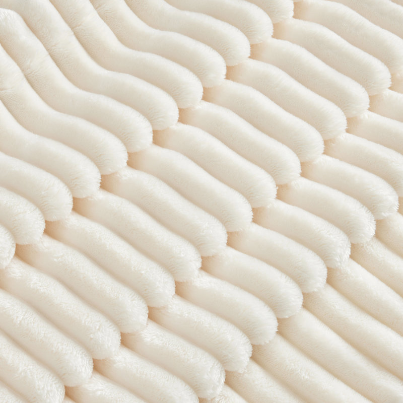 Comfy Cloud, 3 places, velours côtelé crème, siège profond avec option luxueuse pour la maison, coussin, Velours côtelé crème