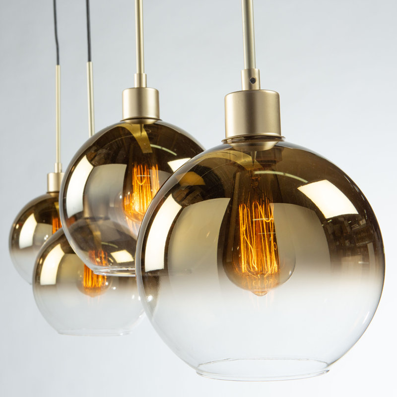 Morning Mist 4 - Light Gold Kitchen Island Pendant