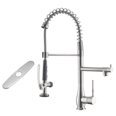 Pull Down Touch Single Handle Kitchen Faucet with Accessories