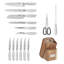 Cuisinart 15pc Elite Series Stainless Steel Block Set with Acacia Block