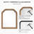 Ancalin Solid Wood Arched Wall Mirror-1827170858-1873085891