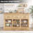 Ivison 47.4'' Wide Modern Sideboard Buffet with Adjustable Shelves, 3 Drawers