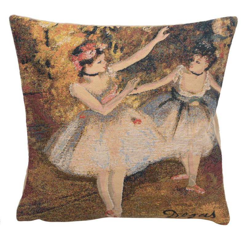 Degas Deux Dansiuses Large European Cushion Covers