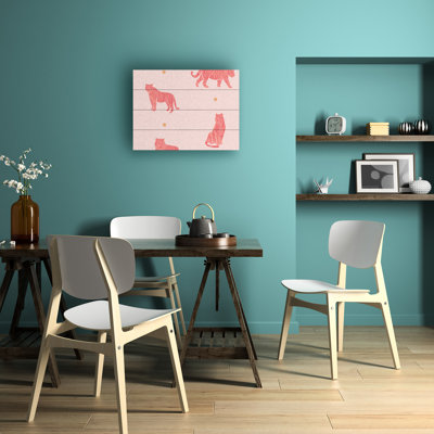 Rachel Hallquist Tiger Blender Wood Slat Art