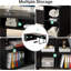 Bureau de direction en L 71 po avec armoire de rangement et tablettes-2026567229