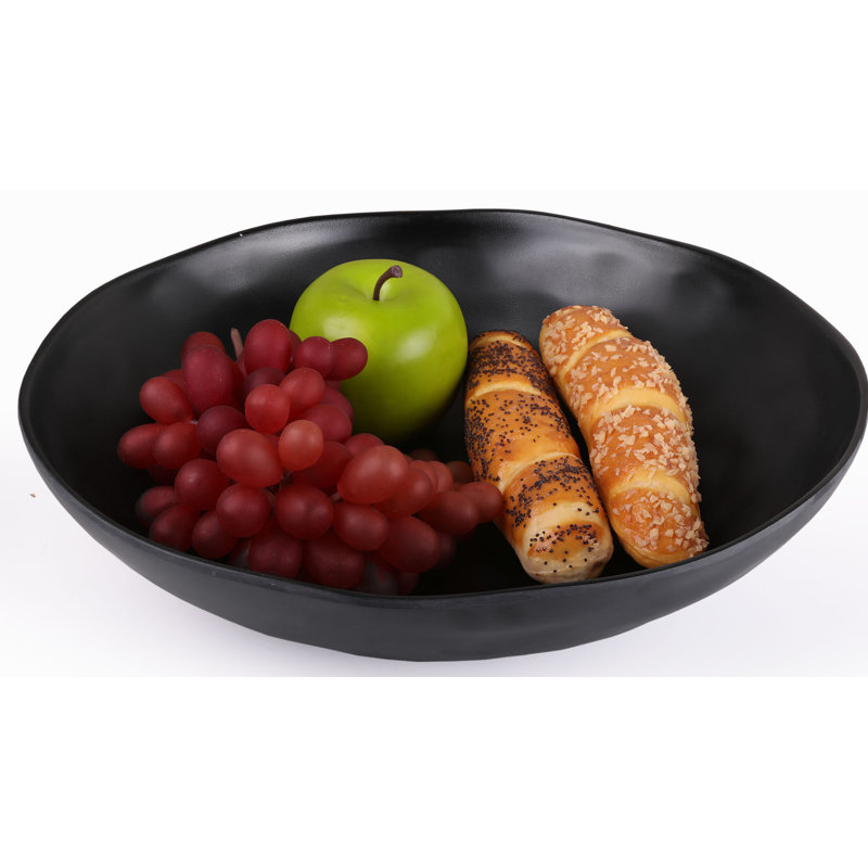 Elite Global Solutions Zen Melamine Serving Bowl, Black