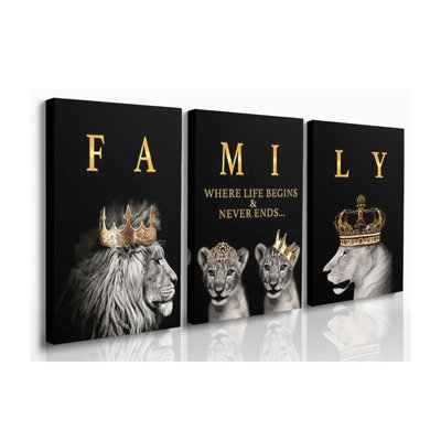 3 Piece Wrapped Canvas Wall Art