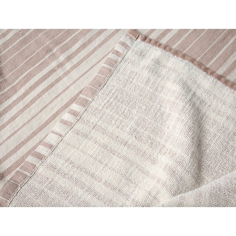 Sycamore Organic Cotton Linen, Hand Towel, Flax w/Praline