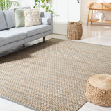 Cirencester Natural Fiber Pit Loom Hemp Geometric Rug