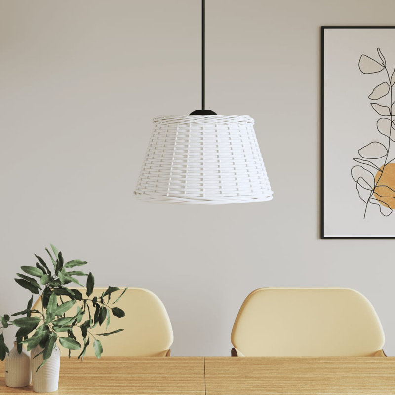Chira Pendant Shade, White, 30cm H x 50cm W x 50cm D