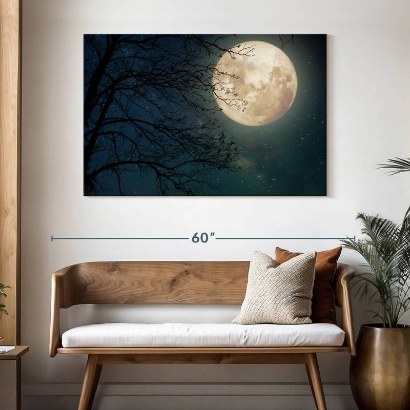 Arbre Oberle au clair de lune, H 32 po x l 48 po