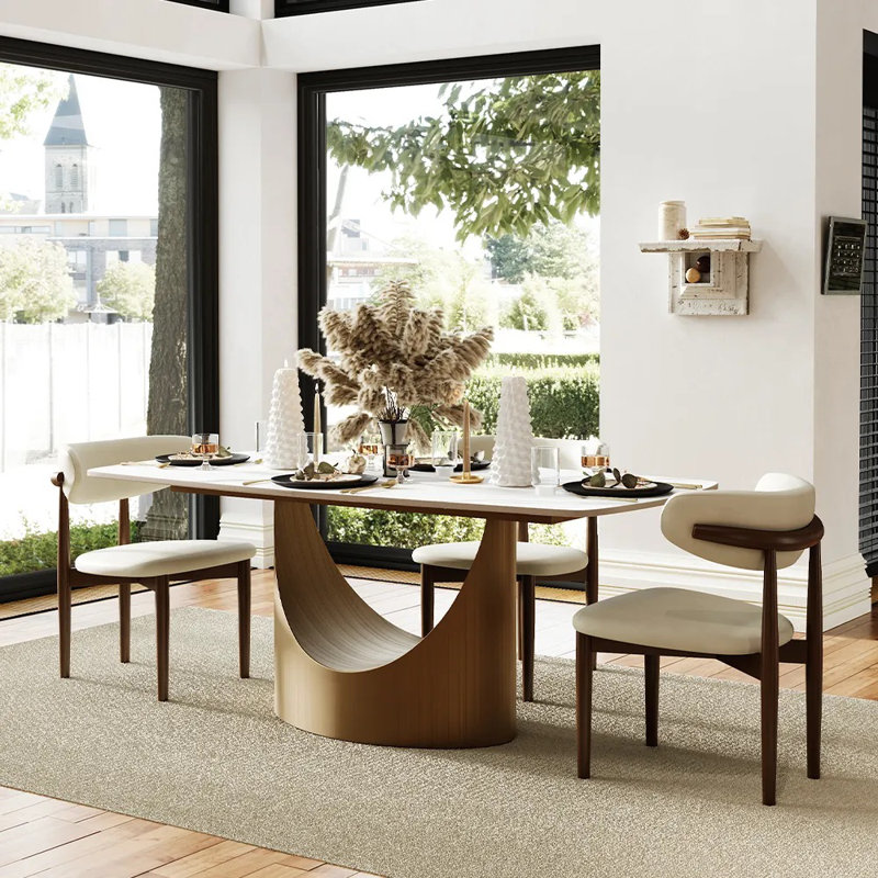 Table de salle à manger , L 62,99 po x l 35,43 po, Blanc lustré