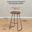 Tabouret de bar en bois massif Alberts-943440294-945433925