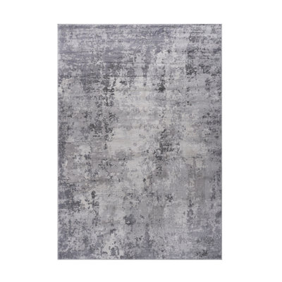 Light Grey/Abstract Non-Shedding Living Room Bedroom Dining Home Office Stylish And Stain Resistant Area Rug