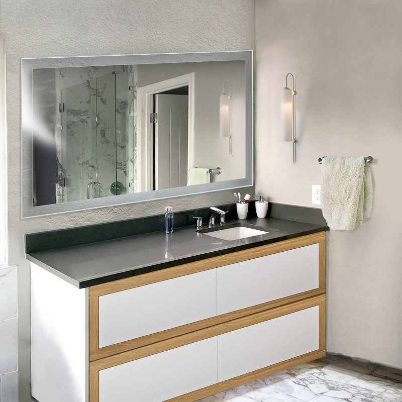 Miroir de salle de bain mural Raney, 60 po x 36 po
