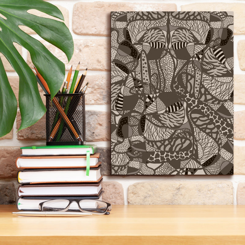 «Colorful Abstract Neutral Earth Fluctuation» par Sabrina Balbuena, art mural sur toile, 12 po x 16 po, H 16 po x l 12 po