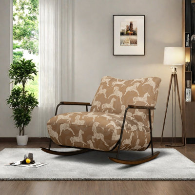 Chaise berçante moderne et luxueuse