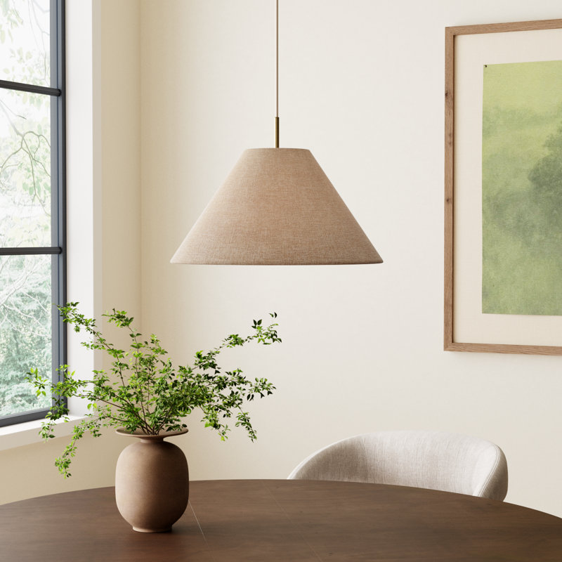 Finley Single Light Poly-Blend Pendant, Natural