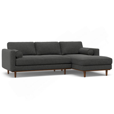 Morrison - Right Sectional Sofa - Charcoal Grey