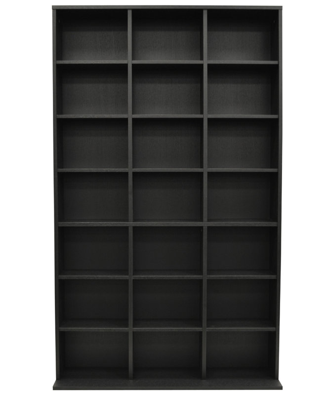 151cm H Media Shelves, Black