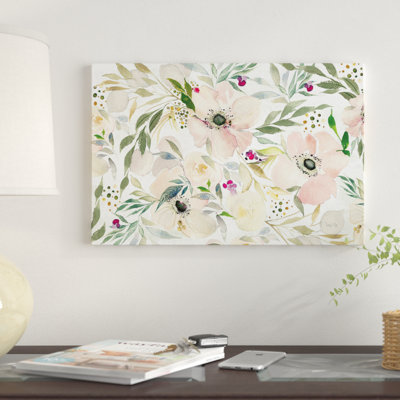 « the joy of white » par kristy rice, reproduction d’impression sur toile tendue