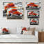 Arbre d'automne coloré et florissant - impression sur toile flottante-410599334-410599330