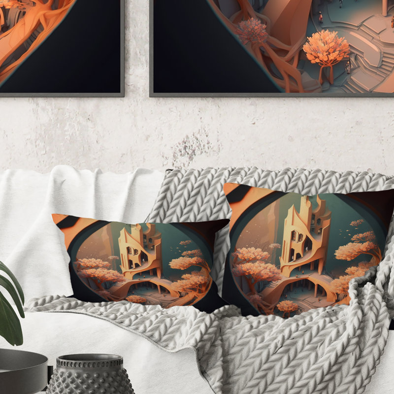 Coussin Futuristic Designs V - Towers