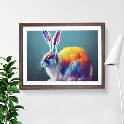 Colourful Hare - Single Picture Frame Print