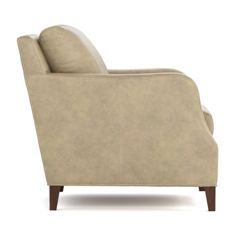 Harper Club Chair, Alameda Stonewash Genuine Leather
