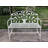 Metal Garden Bench Tree Pattern-109762774