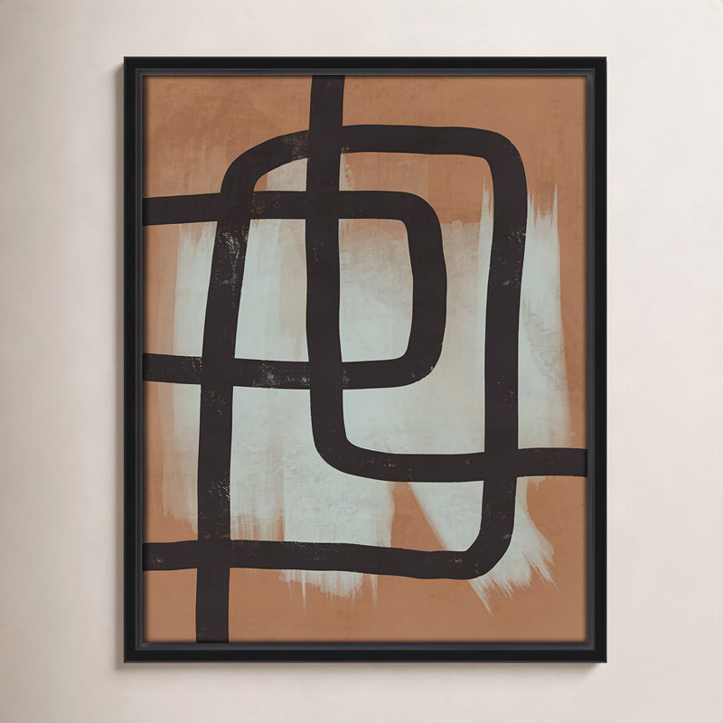 «Many Paths Taken 2», reproduction encadrée sur toile, H 15,5 po x l 12,5 po x P 2 po, Noir