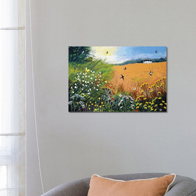 Harvest Swallows - Wrapped Canvas Print