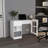 47" Wide One Drawer Desk , Four Shelves,  Home Office, Living Room White-156239866