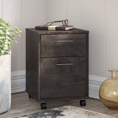 Veda 54'' Desk Sand & Stable Color: Dark Gray Hickory