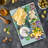 Ambesonne Letter Tempered Glass Cutting Board Colourful Alphabet Set Multicolor