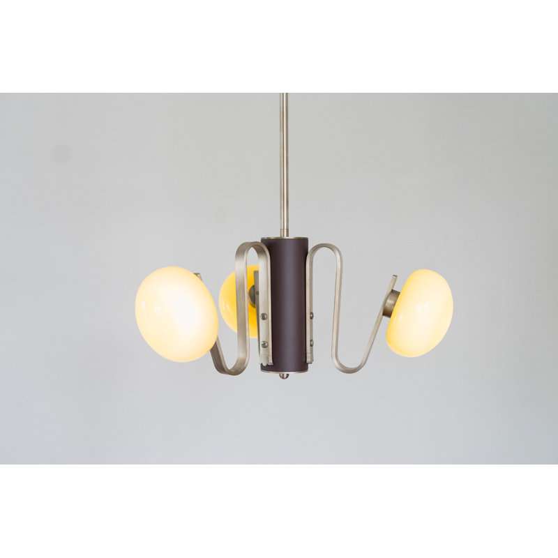 Coronette 3, 30in Suspension Rod, Pistachio, Pewter