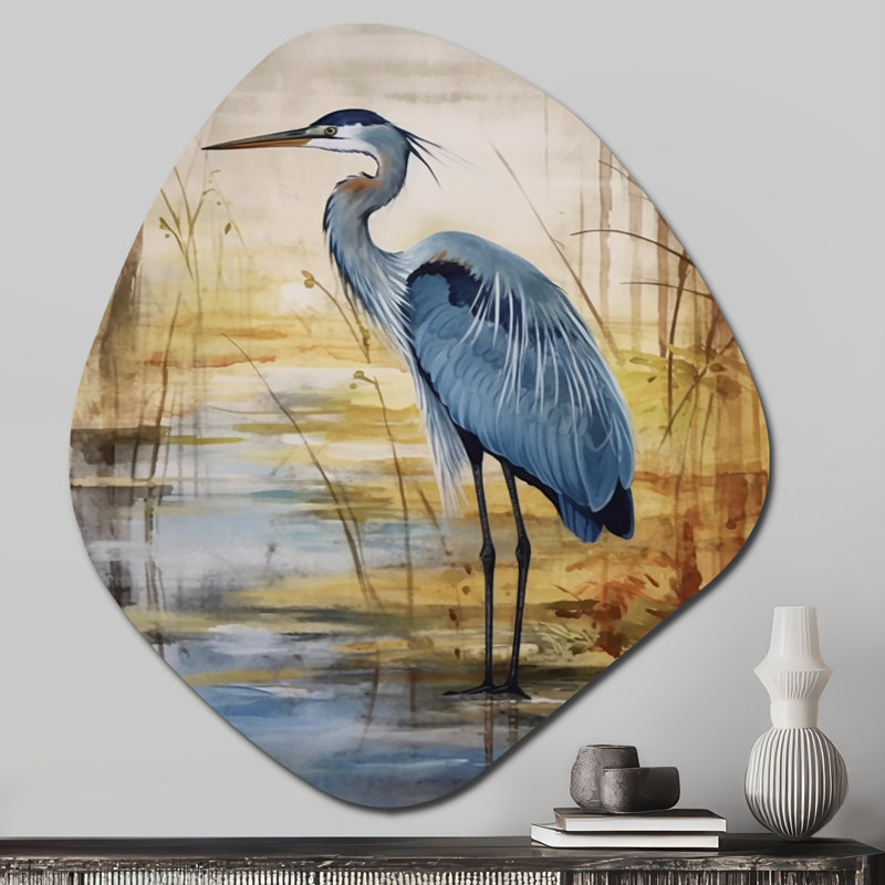 Rizo - animaux, forme de nébuleuse d'oiseaux, art mural en métal asymétrique, H 28 po x l 25 po