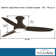 54" Concept III 3 -Blade LED Smart Standard Ceiling Fan with Remote Control and Light Kit Included