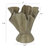Stoneware Ruffled Vase with Reactive Glaze-609473981